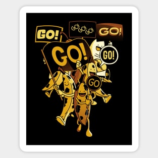 Go Go Go Bananas by Tobe Fonseca Sticker